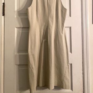 J McLaughlin tan stretch dress